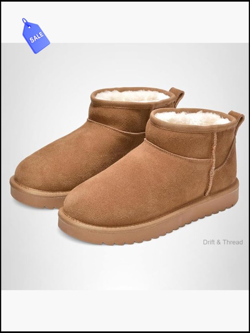 Genuine Leather Ankle Boots for Women Winter Comfort Platform